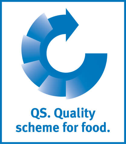 Qs Pruefzeichen QS. Quality scheme for food.